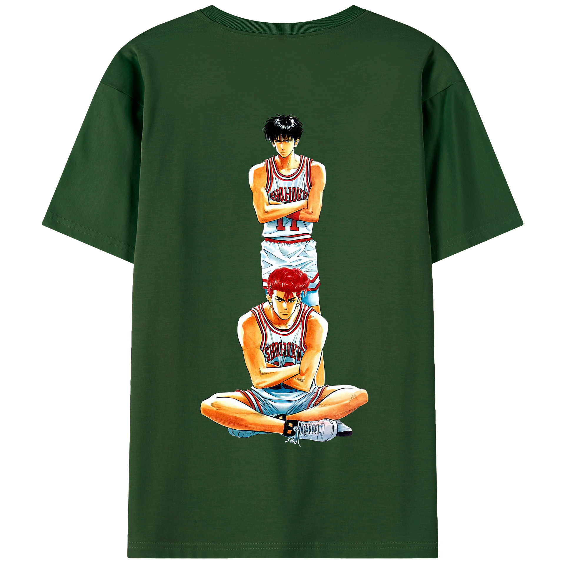 SLAM DUNK／スラムダンク 綿100％半袖Tシャツ（背面プリント）